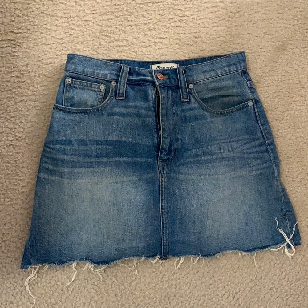 Madewell denim skirt